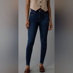 American Eagle Jeggings W Next Level Stretch Sz 4 Long High Rise. Like New